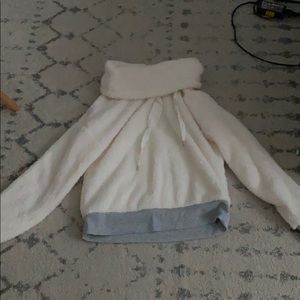 Super fuzzy roll neck sweater